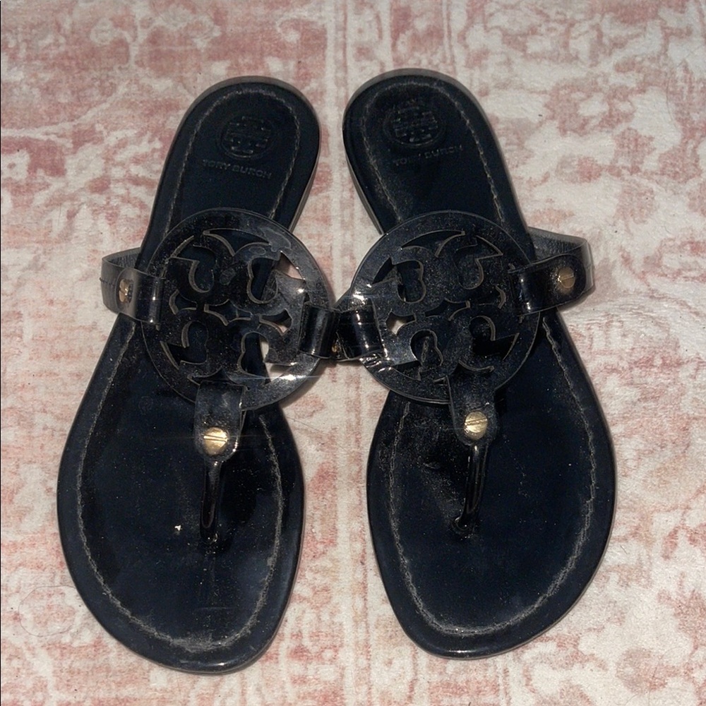 Tory Burch Black Thong Sandals